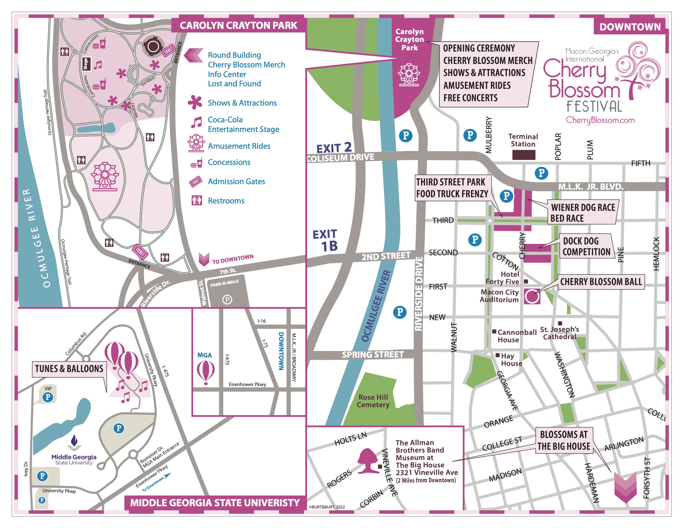 Cherry Blossom Parade Route Map